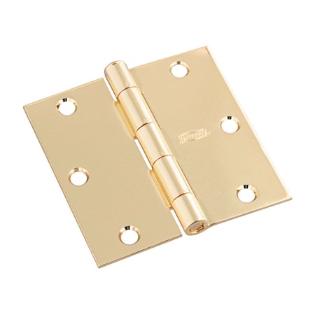 National Hardware National Hardware 3-1/2 in. L Bright Brass Door Hinge 3 pk N830-320